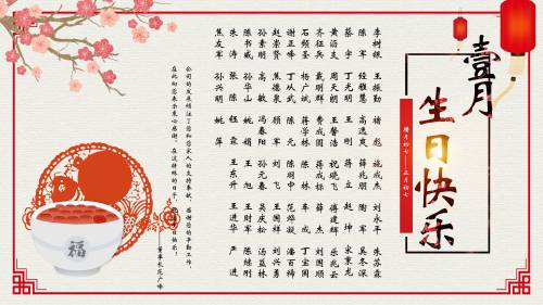 【生日祝福】恭祝1月生日的員工生日快樂(lè)！