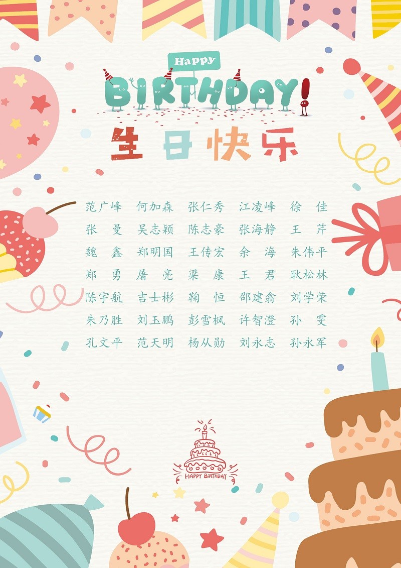 【生日祝福】恭祝11月生日的員工生日快樂(lè)！